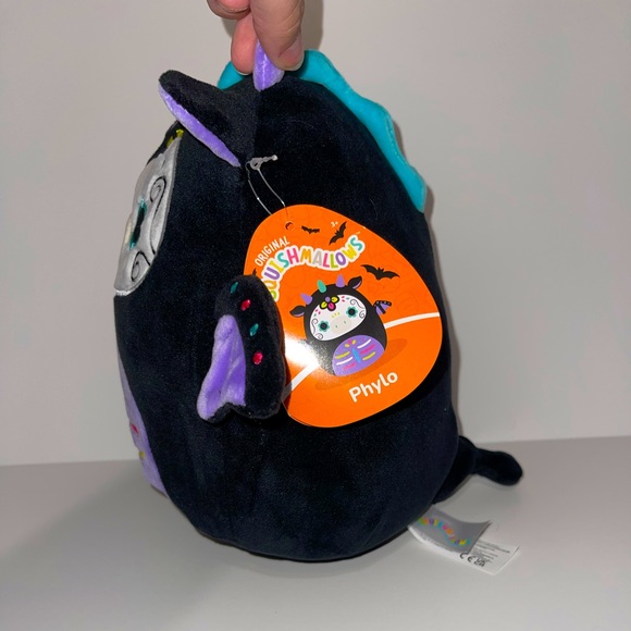 Squishmallows Phylo the Day Of The Dead Dragon Cow 8” - Picture 2 of 4